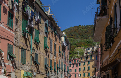 Hausfassaden Vernazza Cinque Terre Ligurien Italien