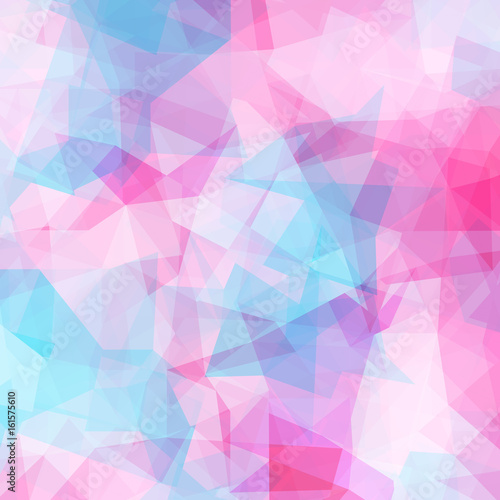 Fototapeta Naklejka Na Ścianę i Meble -  Abstract geometric pattern, Pink, blue, purple triangles background. Vector illustration eps 10.