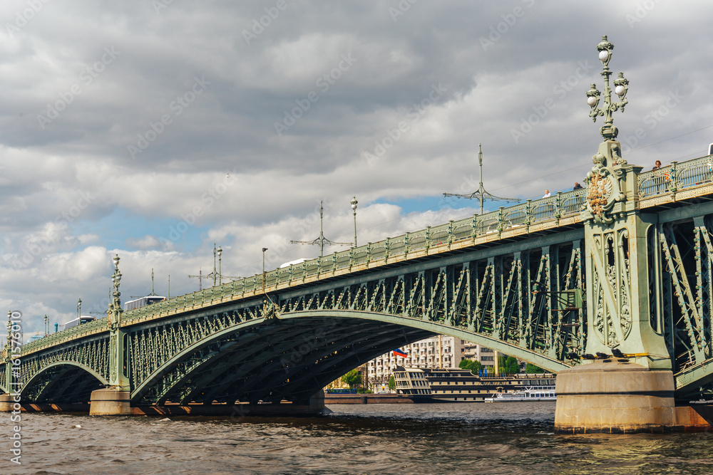 Obraz premium Trinity bridge across the Neva, St. Petersburg