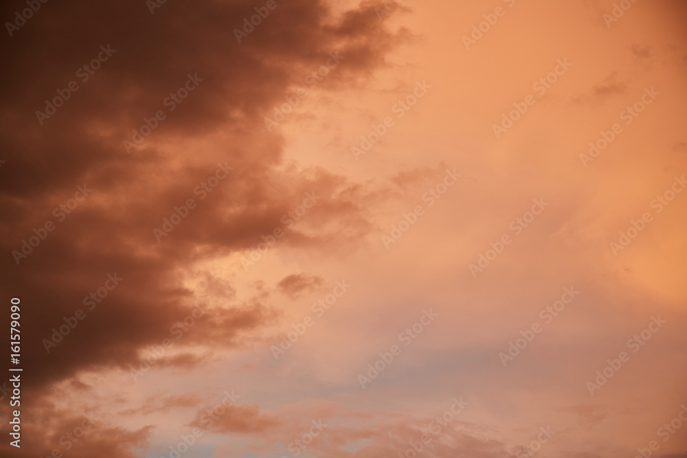 Fototapeta premium The sky at sunset with clouds