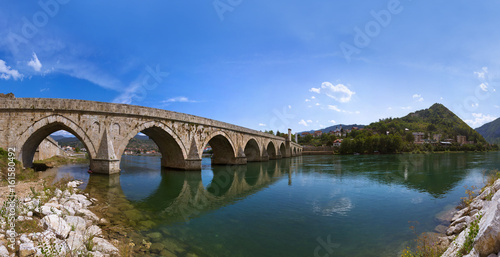 Old Bridge on Drina river in Visegrad - Bosnia and Herzegovina © Nikolai Sorokin