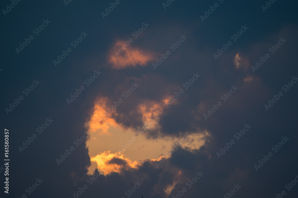 face in the clouds