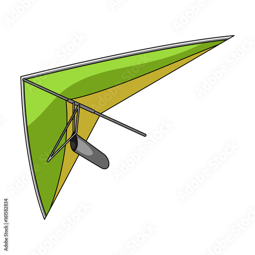 Hang gliding.Extreme sport single icon in cartoon style vector symbol stock illustration web.