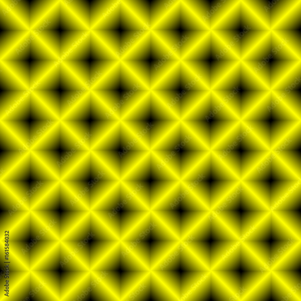 Obraz premium Black and yellow chessboard, abstract geometric background