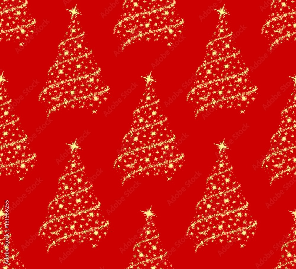 Background with Christmas tree. 