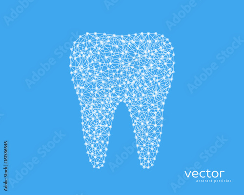 Abstract vector illustration of tooth.
