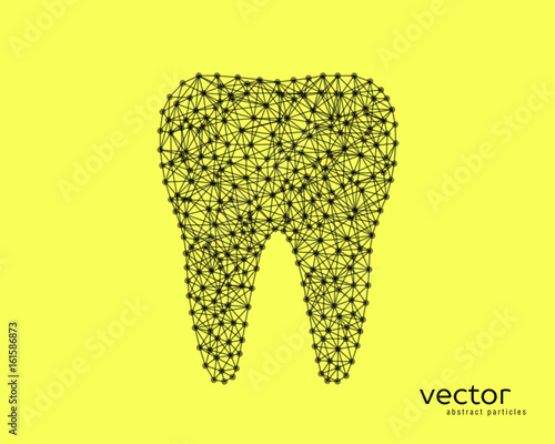 Abstract vector illustration of tooth.