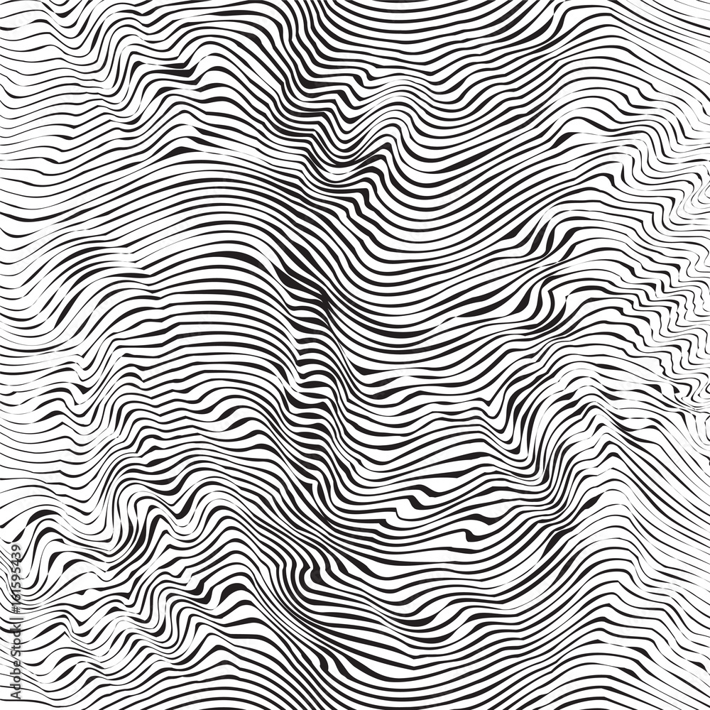 Abstract background - striped waves.
