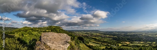 Landscape of the famous hill Walberla at the franconian suisse in Bavaria in south Germany