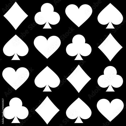 Playing card seamless pattern