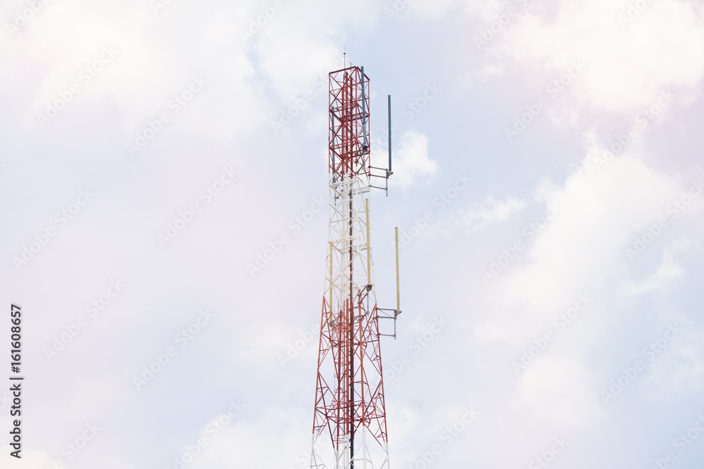 Tower antenna for send and receive signal of communication internet and telephone for mobile.