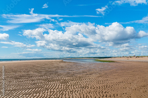 St. Cyrus beach and cloudscape.