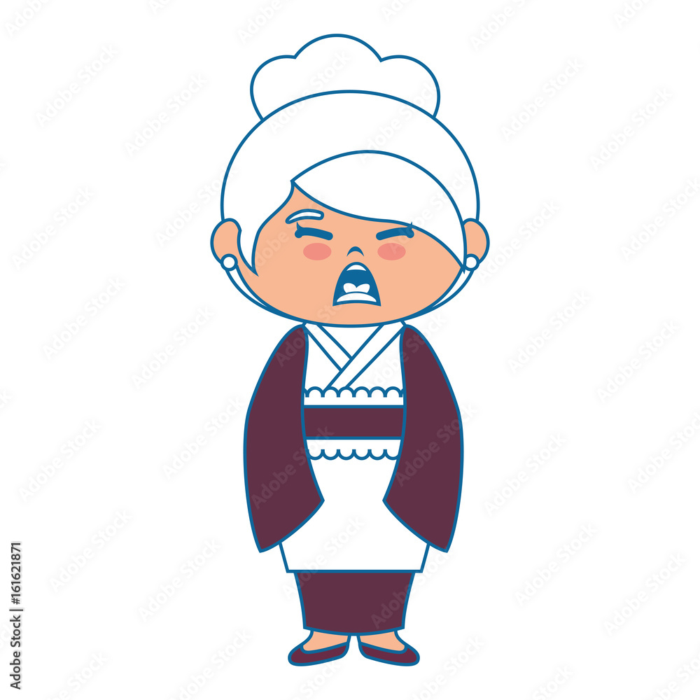 japanese girl wearing a kimono dress icon over white background colorful design vector illustration japanese girl wearing a kimono dress icon over white background colorful design vector illustration