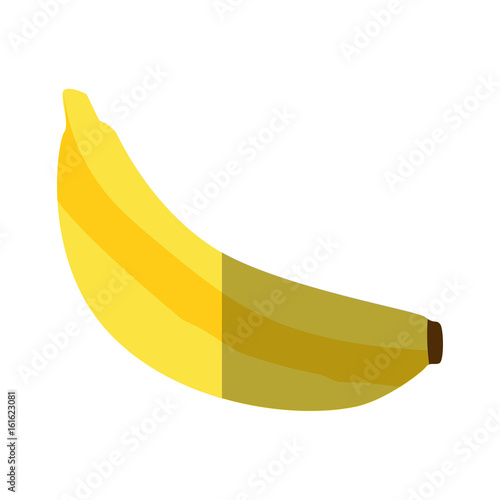 banana fruit icon over white background vector illustration