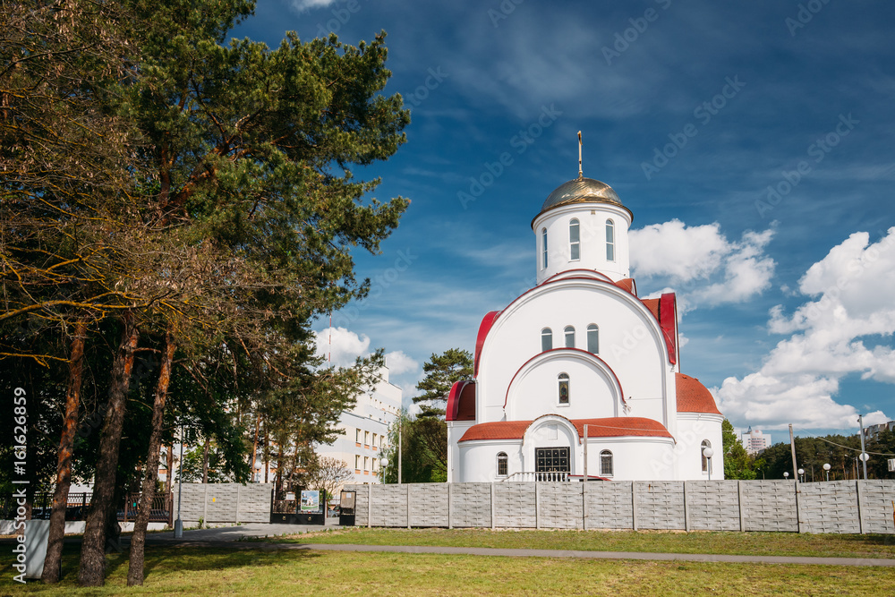 Gomel, Belarus. Construction Of A Modern Church Temple Of The Holy Gomel, Belarus. Construction Of A Modern Church Temple Of The Holy