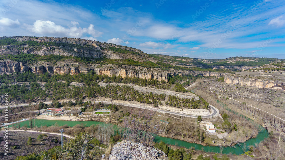 Huecar gorge in Cuenca. Spain