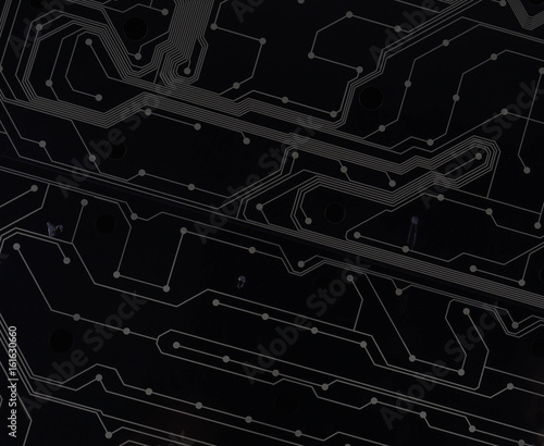 Wallpaper Mural Black circuit board new technology in future Torontodigital.ca