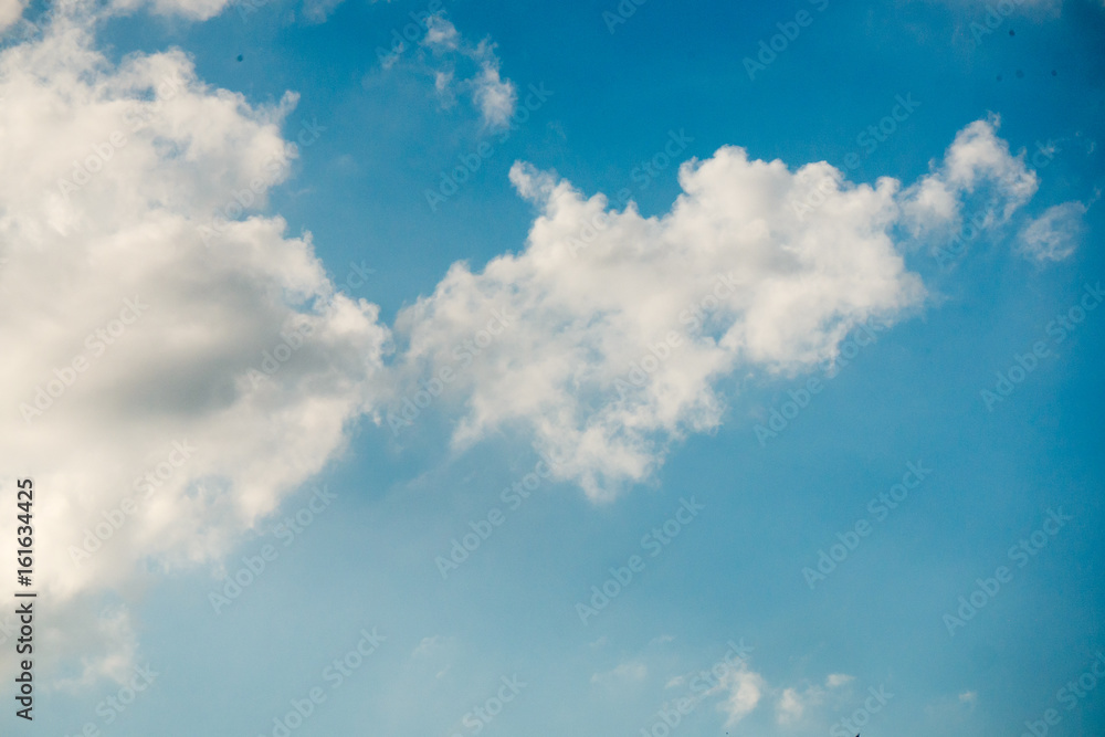 Clear blue sky and cloud