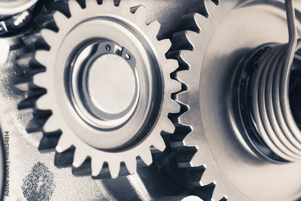 engine gear wheels, industrial background engine gear wheels, industrial background