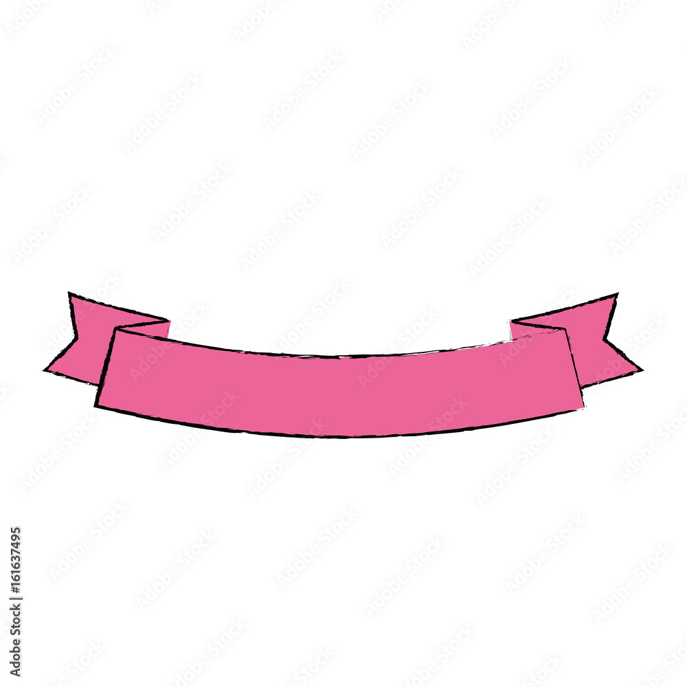 decorative ribbon icon over white background vector illustration decorative ribbon icon over white background vector illustration
