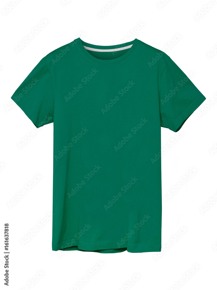 Sea color men`s t-shirt isolated with copy space Sea color men`s t-shirt isolated with copy space
