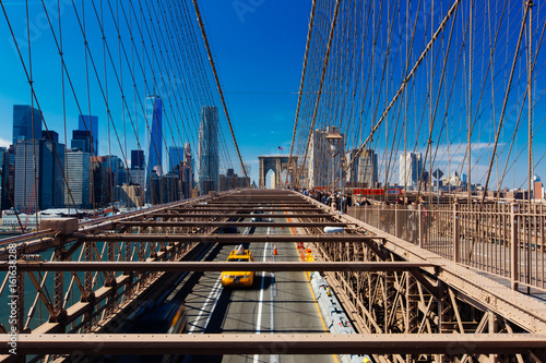 Brooklyn Bridge Traffic, New York United States
