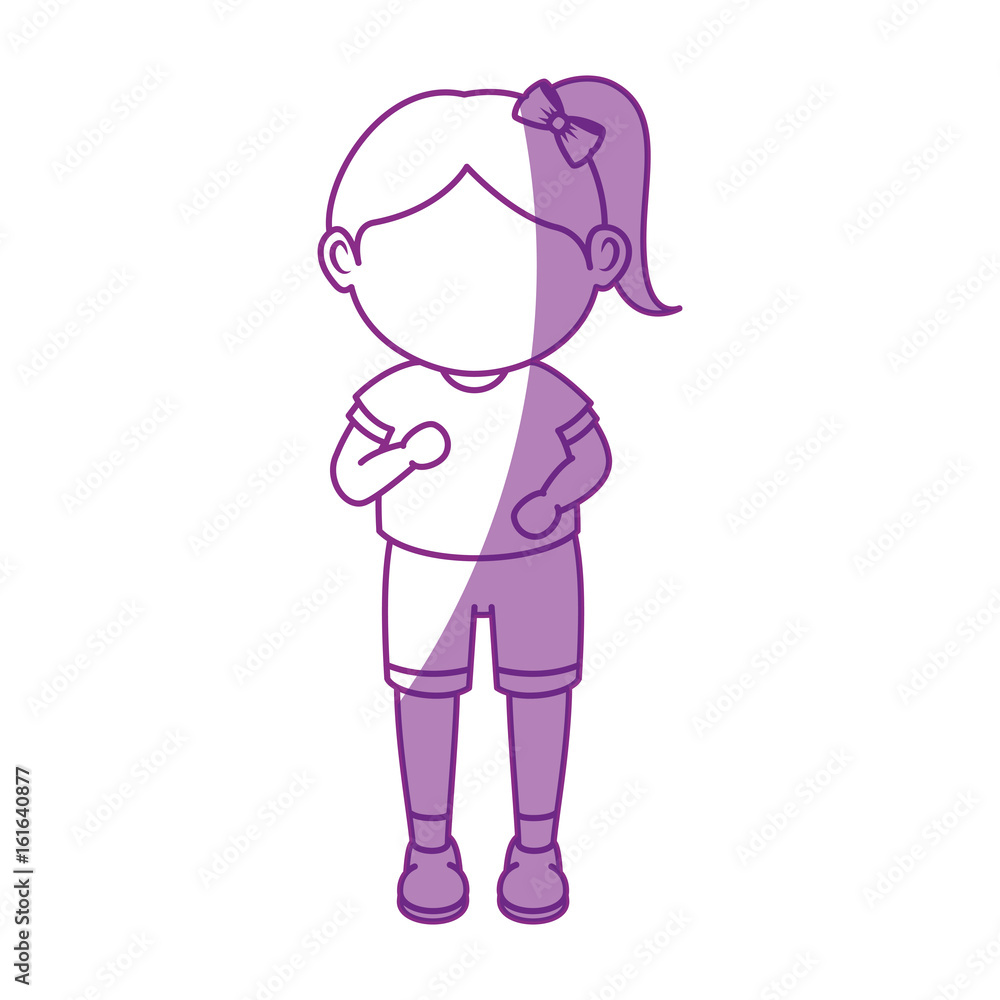 Girl running cartoon icon vector illustration graphic design Girl running cartoon icon vector illustration graphic design