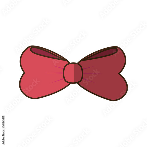 Decorative bow isolated icon vector illustration graphic design