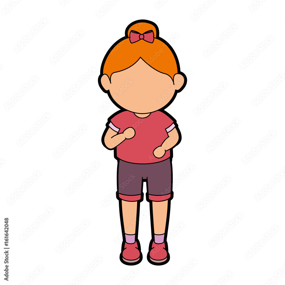 Girl running cartoon icon vector graphic illustration Girl running cartoon icon vector graphic illustration