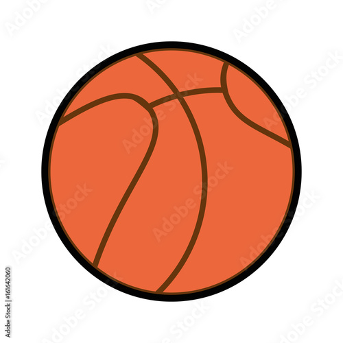 cute basket ball isolated cartoon vector graphic illustration © Gstudio