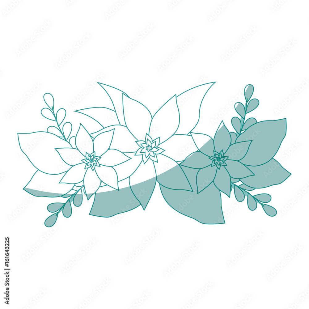 Fototapeta premium beautiful flowers icon over white background vector illustration