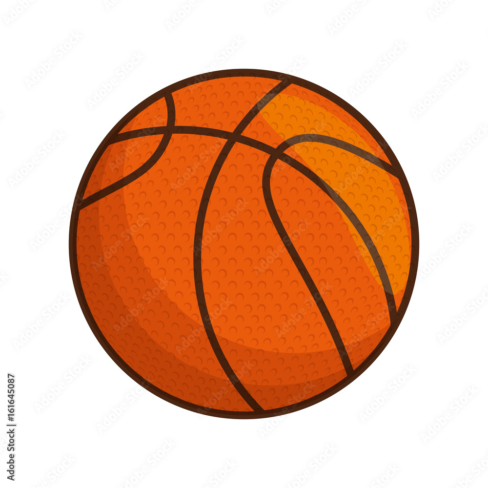 basketball ball icon over white background colorful design vector illustration