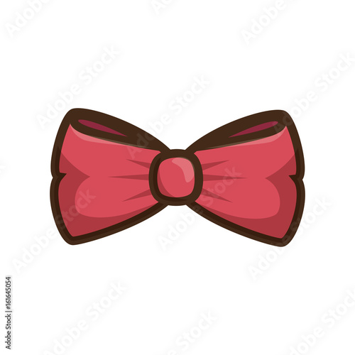 bow icon over white background colorful design vector illustration