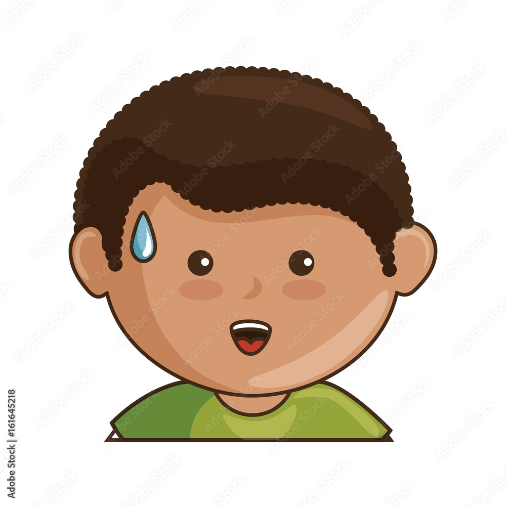 cartoon boy smiling icon over white background vector illustration cartoon boy smiling icon over white background vector illustration