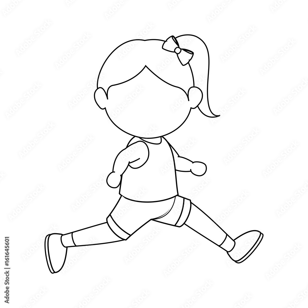 cartoon girl icon over white background vector illustration cartoon girl icon over white background vector illustration