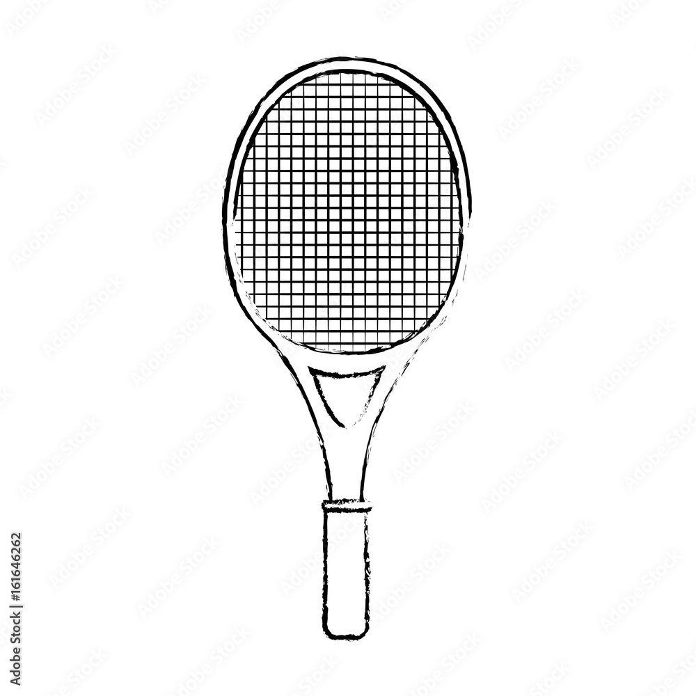 tennis racket icon over white background vector illustration tennis racket icon over white background vector illustration
