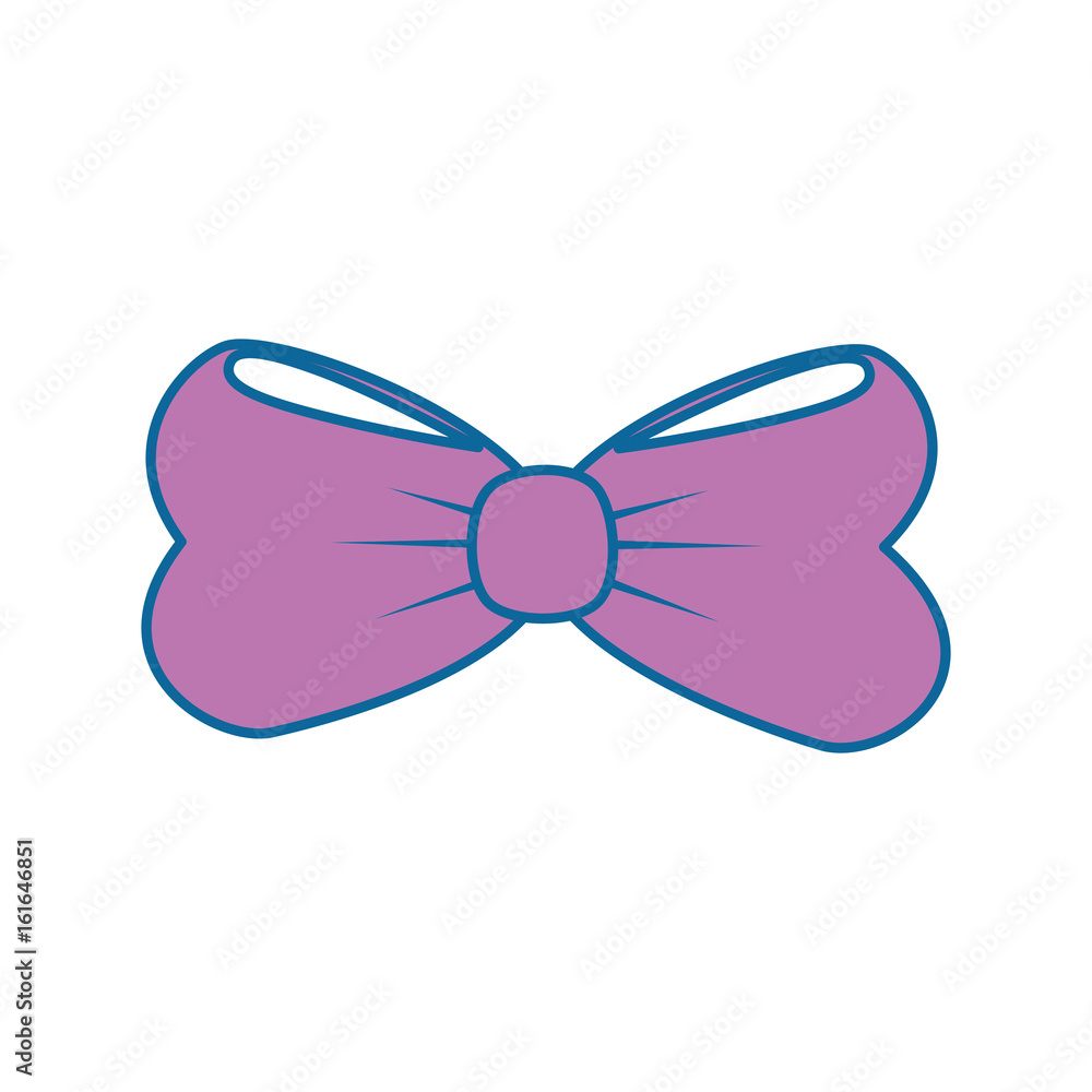 decorative bow icon over white background vector illustration decorative bow icon over white background vector illustration