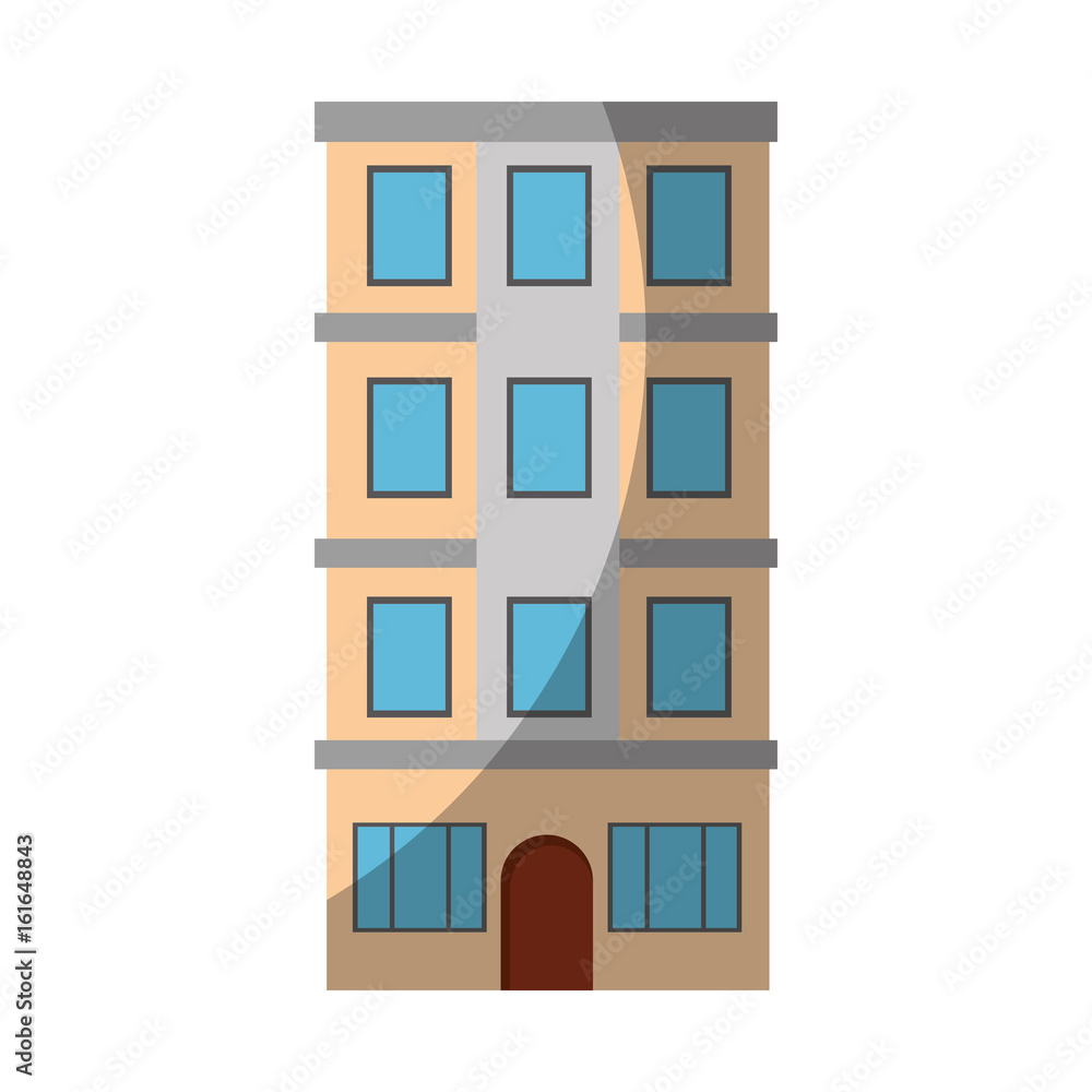 urban building tower icon vector graphic illustration