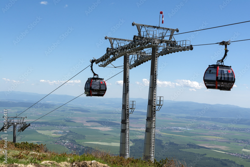 cable car in the mountains High Tatras