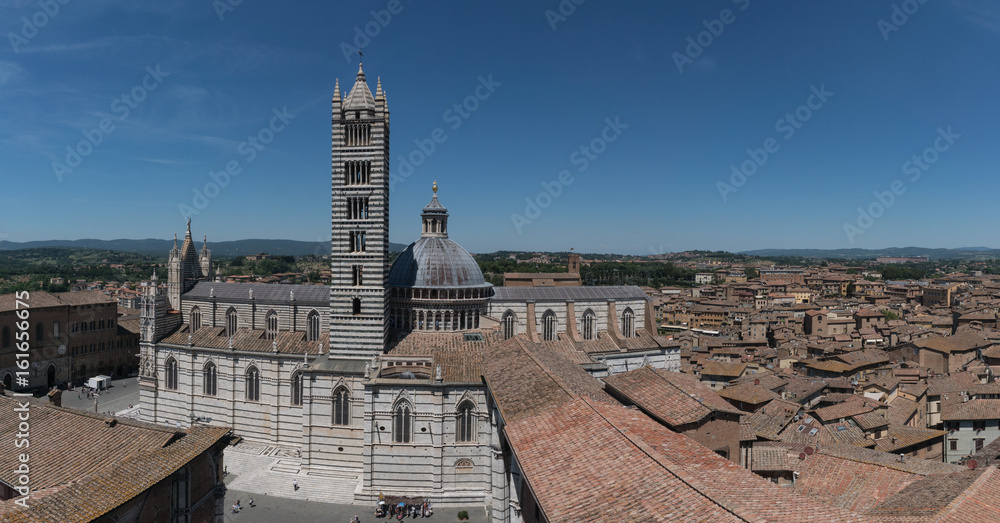 Dom in Siena aus der Vogelperspektive