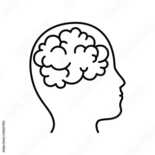 isolated brain icon vector illustration graphic design