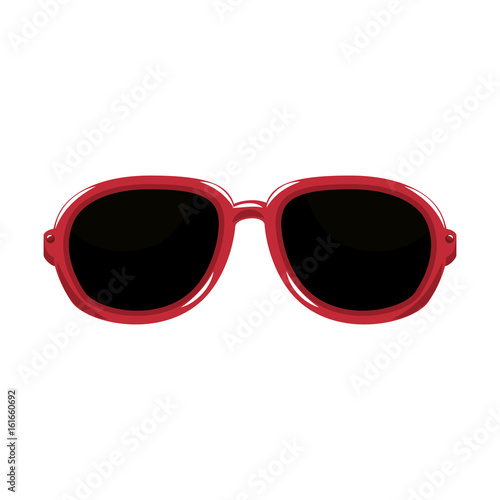 isolated vacation glasses icon vector graphic illustration