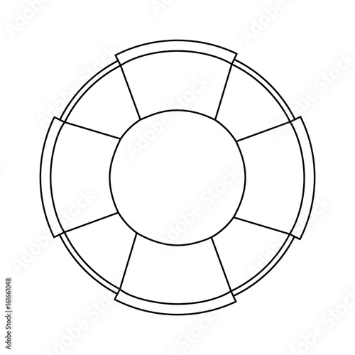 isolated lifebuoy icon icon vector graphic illustration