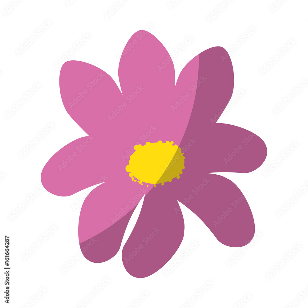 Fototapeta premium isolated cute flower icon vector graphic illustration