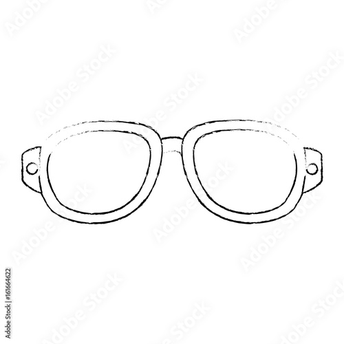 isolated vacation glasses icon vector graphic illustration