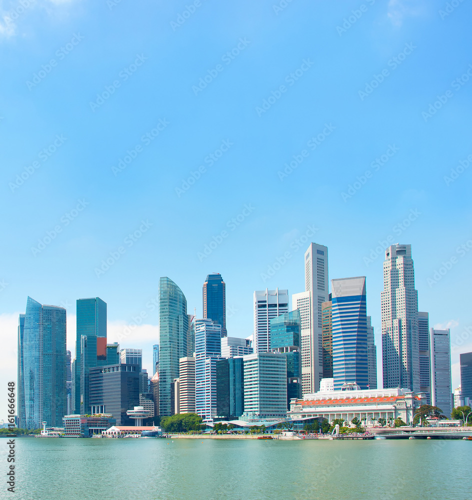 Obraz premium Singapore Downtown view