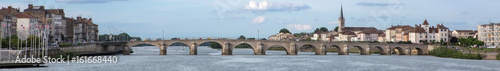 Macon and Pont Saint-Laurent, France photo