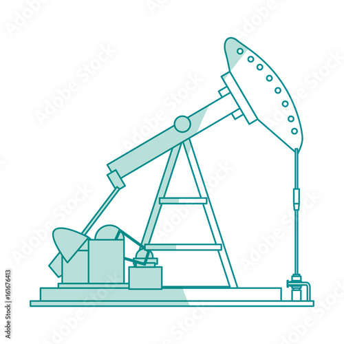 Oil pump silhouette icon vector illustration graphic design