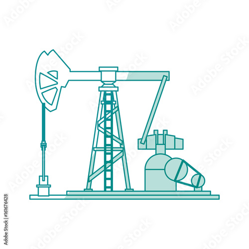Oil pump silhouette icon vector illustration graphic design © djvstock