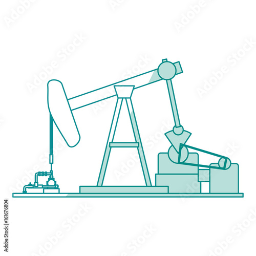 Oil pump silhouette icon vector illustration graphic design